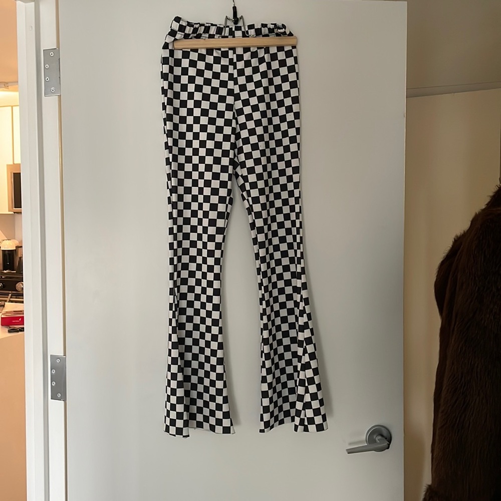 Nasty Gal high waisted checkered pants